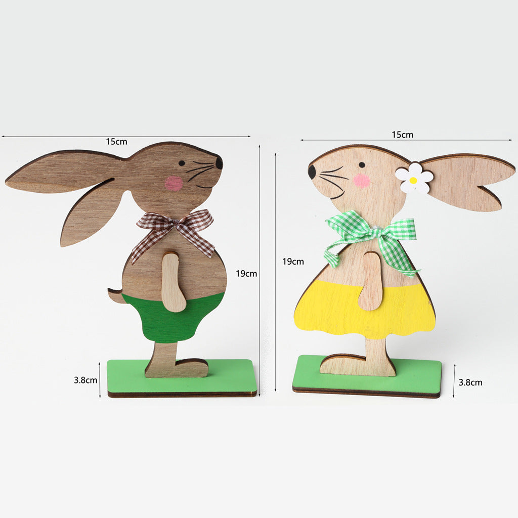 Osterhase Ostern Holzbastelei Kaninchen Dekoration