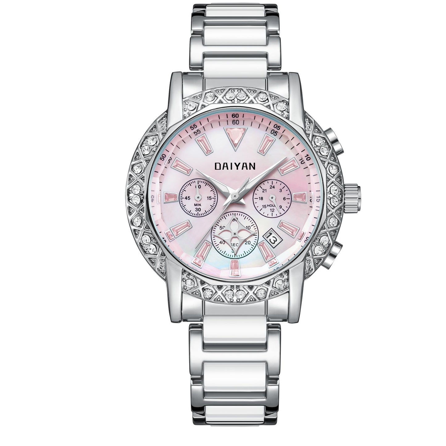Fantasy Goddess Vielseitig Trendy Diamond Light Luxus Wasserdicht Multifunktionelle Uhr für Frauen