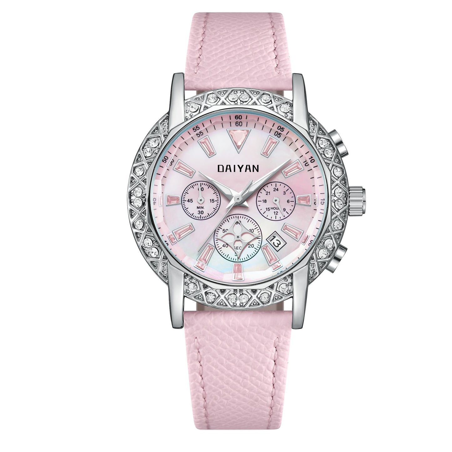 Fantasy Goddess Vielseitig Trendy Diamond Light Luxus Wasserdicht Multifunktionelle Uhr für Frauen