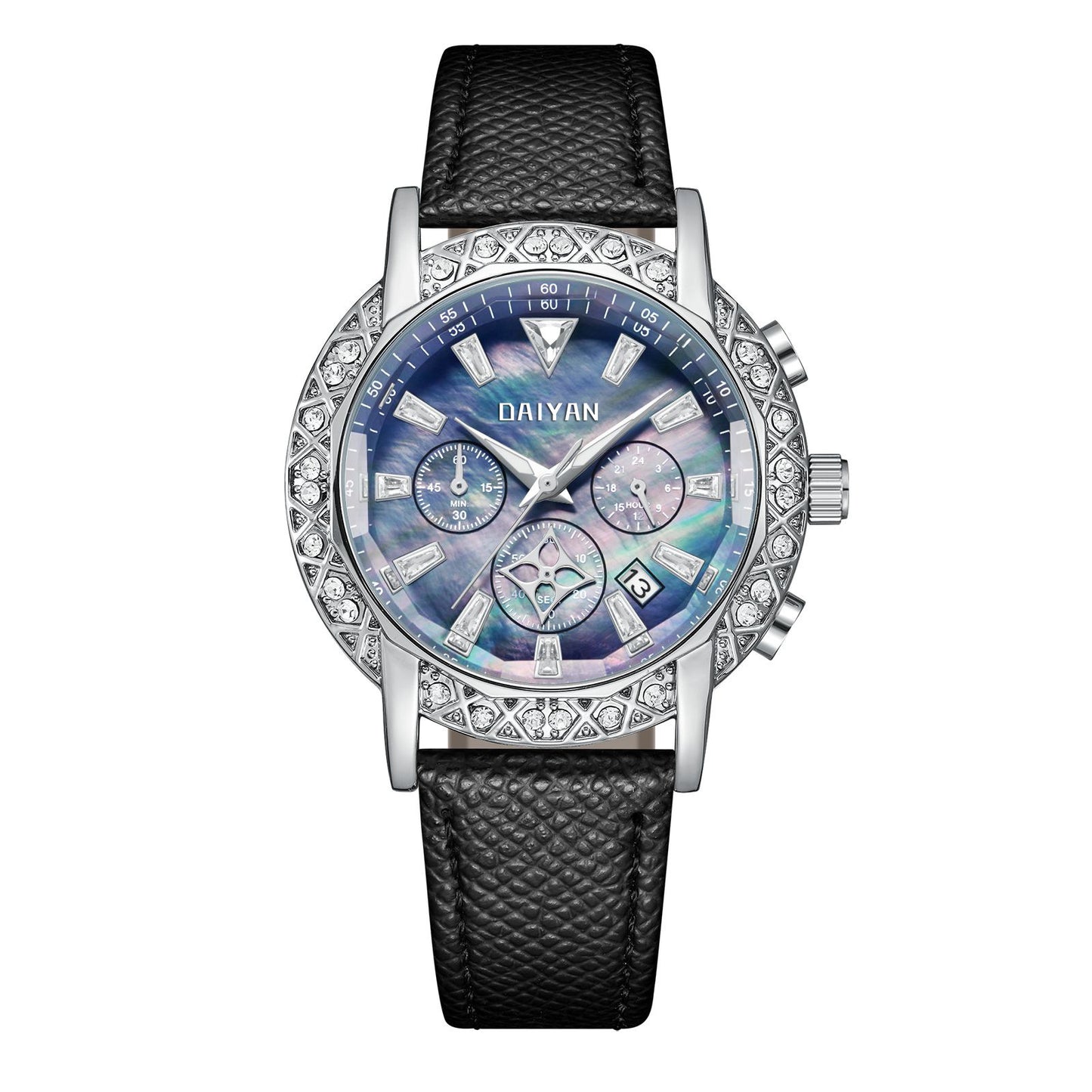Fantasy Goddess Vielseitig Trendy Diamond Light Luxus Wasserdicht Multifunktionelle Uhr für Frauen