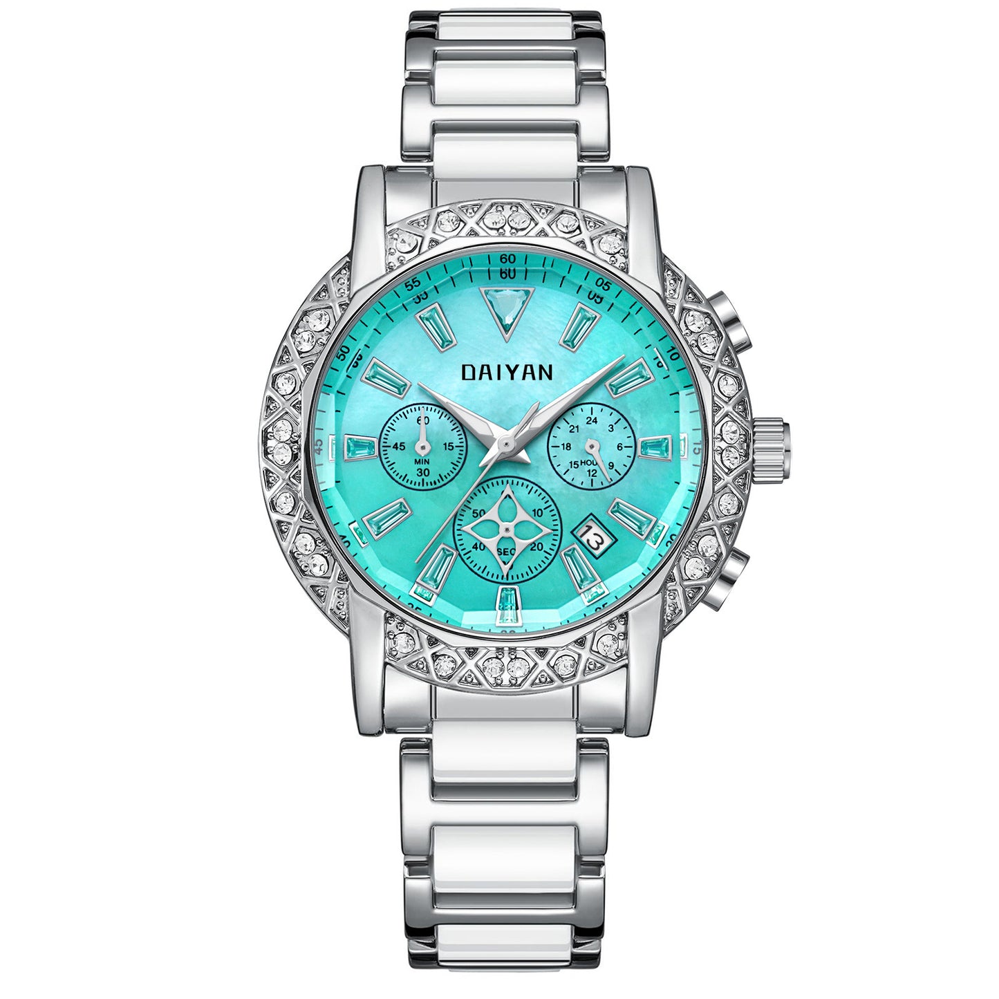 Fantasy Goddess Vielseitig Trendy Diamond Light Luxus Wasserdicht Multifunktionelle Uhr für Frauen
