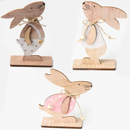 Osterhase Kreative Holzarbeiten Desktop Dekoration
